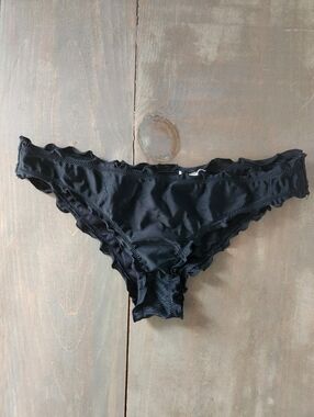 Hollister Ruffle Cheeky Bikini Bottoms - Size Small